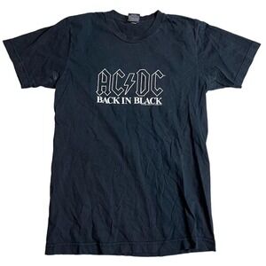 Vintage 2004 AC/DC Back in Black t-shirt baby tee size small. On the Chaser tag